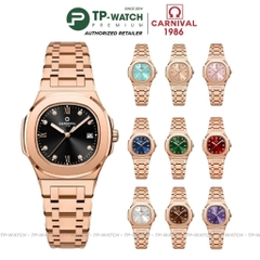 Đồng hồ nữ dây thép Carnival 8250L-VH-HK Quartz - Size 30mm - Kính Sapphire - Chống nước 30m