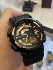 Casio Worldtime AEQ-110BW-9A Pin 10 năm - Chống nước 100m bơi lội - Giờ thế giới
