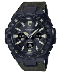 G-Shock GST-S130BC-1A3 Vỏ Thép | Dây Vải | GST-S130BC-1A3DR Pin Năng Lượng Mặt Trời