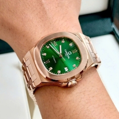 Đồng Hồ Cặp Đôi Dây Thép Carnival 8160-VH-XL Green Rose Gold