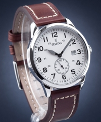 ĐỒNG HỒ NAM DÂY DA FESTINA F20347/5 THỤY SĨ