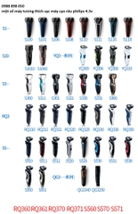 sạc nguồn máy cạo râu philip S331 S360  S301  S100  S110   S102  S106 S108   S116  S118  S526 S1010