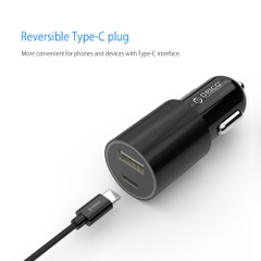 TẨU SẠC ORICO UCF-2U(usb type C + usb-A)