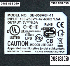 Bộ nguồn AC 100-240V sang DC 5V 8A 40W chính hãng