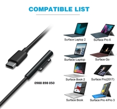cáp sạc chuyển usb type c sang surface pro 5-6-7