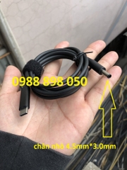 bộ cáp chuyển đổi chân cắm usb type c sang sạc dell chân nhỏ 4.5*3.0mm