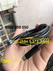 dây sạc usb-c to 5.5mm*1.7mm (type-c sang 5,5*1.7mm)