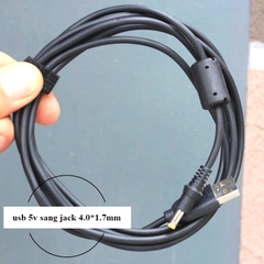 dây sạc USB sang jack 4.0*1.7mm DC dài 2,5 mét loại tốt