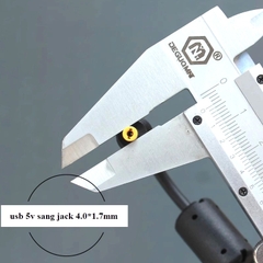 dây sạc USB sang jack 4.0*1.7mm DC dài 2,5 mét loại tốt