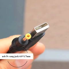 dây sạc USB sang jack 4.0*1.7mm DC dài 2,5 mét loại tốt