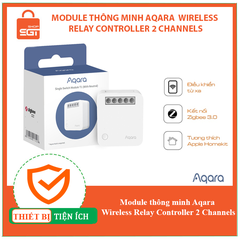 Module thông minh Aqara Wireless Relay Controller 2 Channels