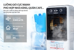 Quạt điều hoà Sunhouse SHD7750 dung tích 40 lít, công suất 120W - bảo hành chính hãng toàn quốc