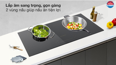 Bếp từ đôi lắp âm Kangaroo KG851i- Mặt bếp từ bằng kính Crystal cao cấp - Công suất 3500W