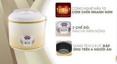 NỒI CƠM ĐIỆN 2.8L SUNHOUSE SH830