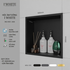 Hộc âm tường IWhite H1.1-30*30