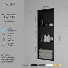 Hộc âm tường IWhite H1.3C-30*90
