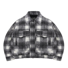 DSW Crop Bomber Jacket Classy - Caro xám đen