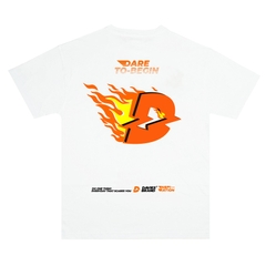 DSW Tee Logo Fire 2-White