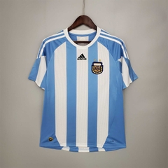 ÁO RETRO ARGEN XANH TRẮNG 2010