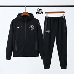 BỘ KHOÁC MŨ CHELSEA ĐEN 2025