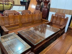 Thanh Lý Bộ Bàn Ghế Tai Voi Gỗ Hương Vàng