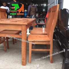 Bộ bàn ăn gỗ sồi Nga Thanh lý