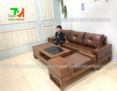 Bộ Bàn ghế ZITO văng dài 2m4 + 1 đôn to