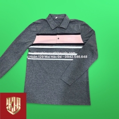 Áo Polo Golf Lynx Dài tay Nam Kẻ Ngang