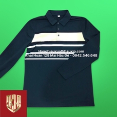 Áo Polo Golf Lynx Dài tay Nam Kẻ Ngang