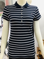 Áo Polo Tommy Nữ Ct kẻ WW0WW27151