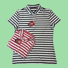 Áo Polo Fantom Nữ kẻ 016