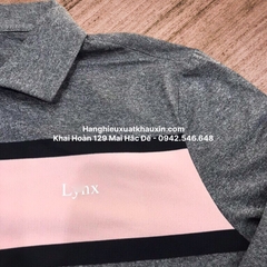 Áo Polo Golf Lynx Dài tay Nam Kẻ Ngang