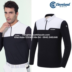 Áo Polo 1/4zip Dài tay Cleveland Golf Nam CGKMTS025