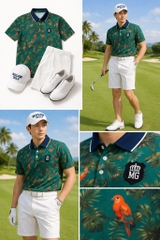 Áo MACAW ct hoa lá