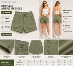 Quần short jeans American Eagle Nữ 033-1334-7212
