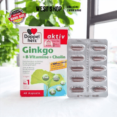 THUỐC BỔ NÃO GINKGO AKTIV DOPPELHERZ ĐỨC 40 VIÊN