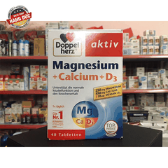 VIÊN UỐNG DOPPELHERZ MAGNESIUM + CALCIUM + D3