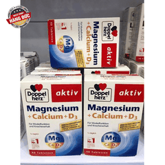 VIÊN UỐNG DOPPELHERZ MAGNESIUM + CALCIUM + D3