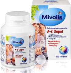 VITAMIN TỔNG HỢP MIVOLIS A-Z DEPOT CHO NGƯỜI DƯỚI 50 TUỔI