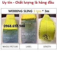 Dây đai cẩu hàng | Dây cẩu hàng 10 tấn 6m tiêu chuẩn 5.1