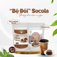 COMBO PHA CHẾ TRÀ SỮA SOCOLA VÀ BỘT PUDDING SOCOLA TIỆN LỢI