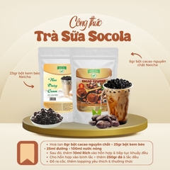 PHA TRÀ SỮA SOCOLA ĐẬM VỊ TỪ BỘT CACAO NGUYÊN CHẤT
