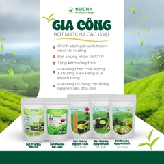 GIA CÔNG NGUYÊN LIỆU BỘT MATCHA PHA CHẾ
