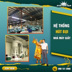Hệ thống hút bụi giấy chất lượng và giá tốt số 1 thị trường