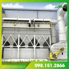 Hệ thống hút lọc bụi trung tâm Bag filter hiệu quả 99.99%