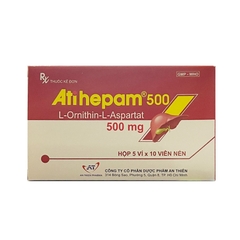 Atihepam 500 hộp 5 vỉ x 10 viên nén An Thiên
