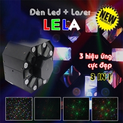 Đèn hiệu ứng 3 trong 1 Laser + LED đổi mầu + Chớp LED