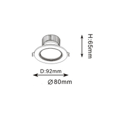 Đèn LED downlight 5W Gsun ánh sáng tỏa GT-LT201-25