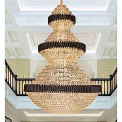 Ánh sáng hậu hiện đại biệt thự sang trọng Phòng tiệc khách sạn Phòng hành lang Crystal Chandelier Crystal Pendant Light