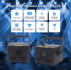 Đèn laser đánh tia 3W LCC-JGD05A LCC LIGHTING, kết nối qua app trên điện thoại